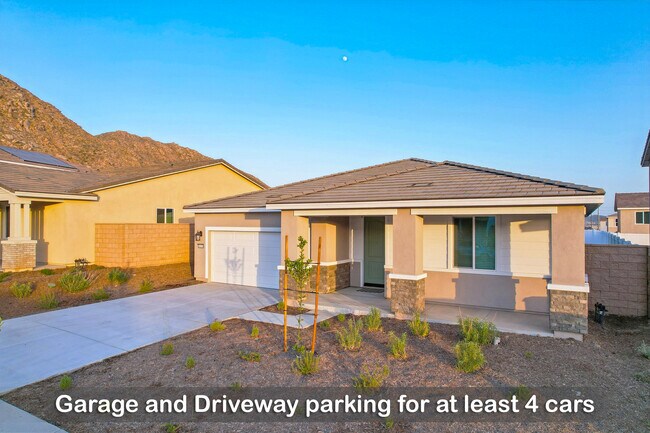 Garage and driveway parking available for up to 4 cars