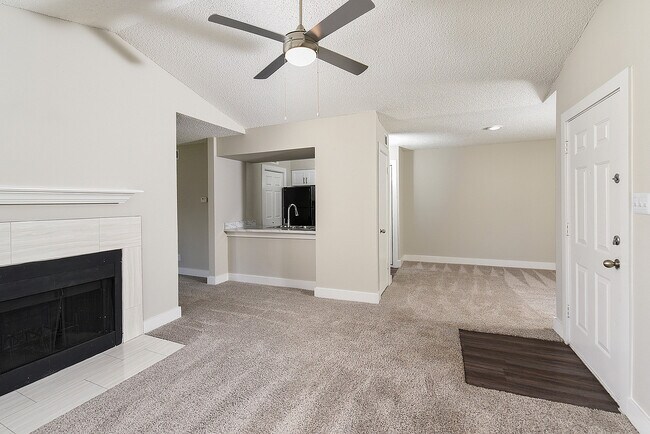 One Bedroom A3 - Kitchen Open to Living and Dining Area