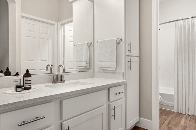Refresh and recharge in a spa-inspired bathroom.