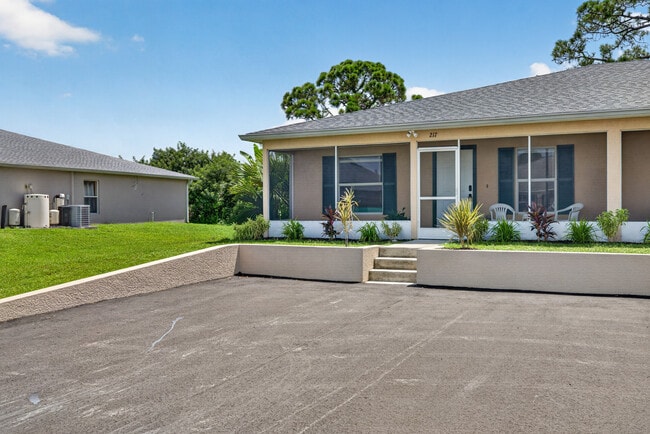 Large, Paved Driveway in front of property to park your vehicle
