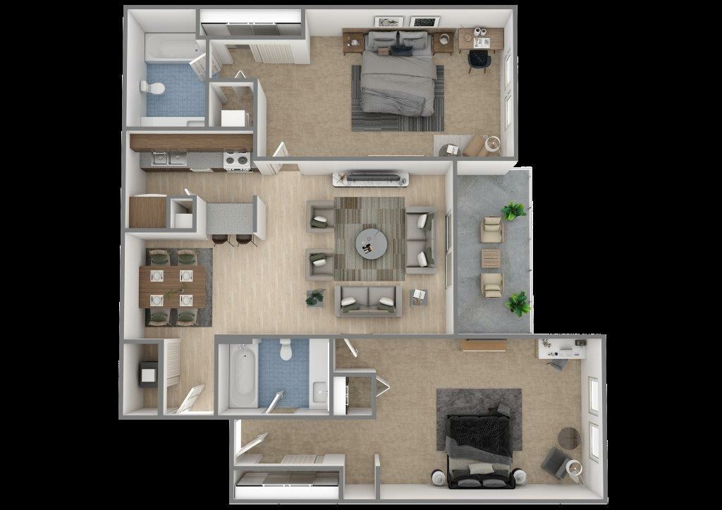 09 Hydrangea 2BR 2BA 1100.jpg - Hydrangea