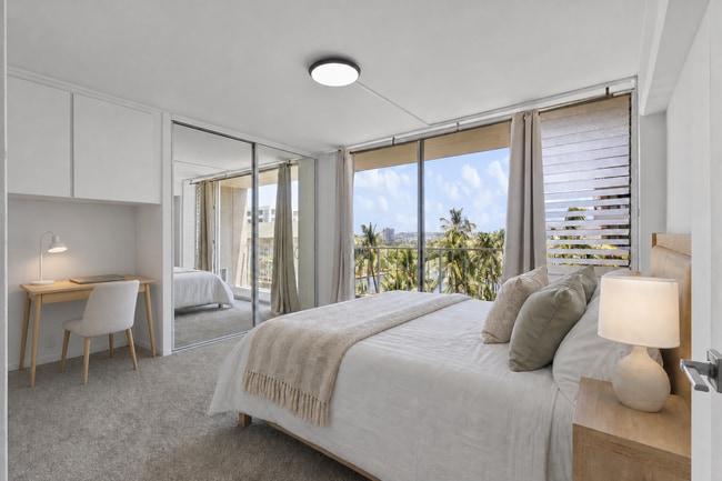 Photo - Waikiki 1BR/1BA with Ala Wai Canal & Mountain Views — Wraparound Lanai, Utilities Included