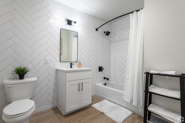 Step into luxury at Luckey Platt, where modern design meets comfort. This beautifully styled bathroom features elegant fixtures, a spacious layout, and quality finishes. Refresh your daily routine in this serene space. Schedule a tour today!