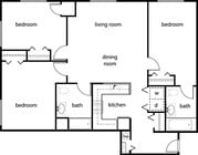 3BR/2BA