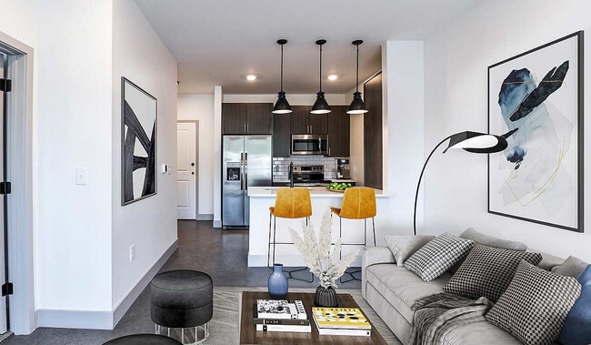 Sala de estar/cocina en The Sphere - Sphere