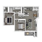 814 Square Foot - 2x1