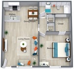 1 Bed 1 Bath - 606 Sq FT.png