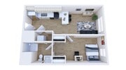 1 Bed, 1 Bath Large