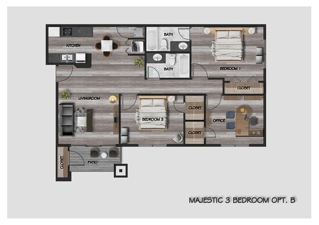3 Bedroom 2 Bath Walk-In Level Lakeside Ap... - 3 Bedroom 2 Bath Walk-In Level Lakeside Ap... Unidad 240 Rental