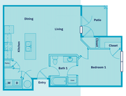 The Aviator: 1BR 1BA