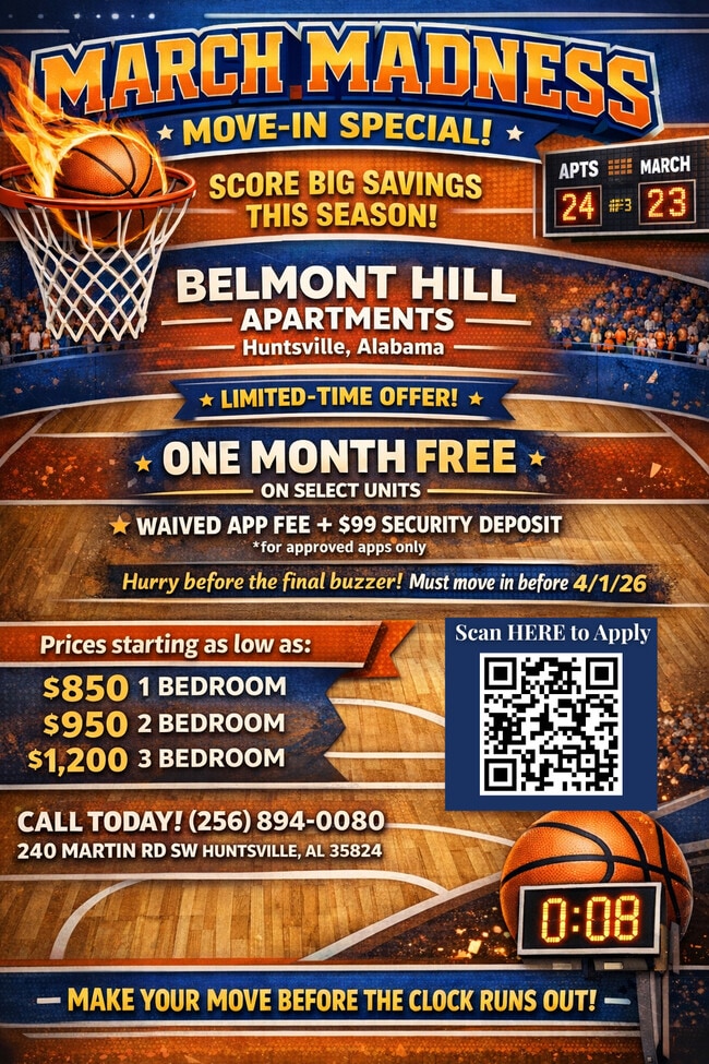 MARCH MADNESS SPECIAL!! - Belmont Hill Apartments