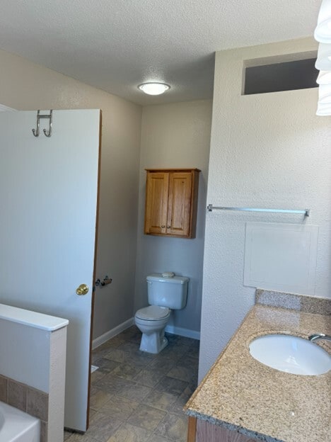master bath with shower & tub