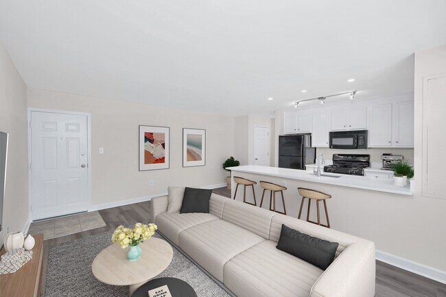 Modern Kitchen and Living Spaces