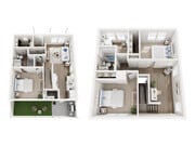 Palm floor plan Abrazo at Waterway Hills