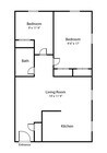 2 Bedroom Floor Plan | Morrisville Meadows