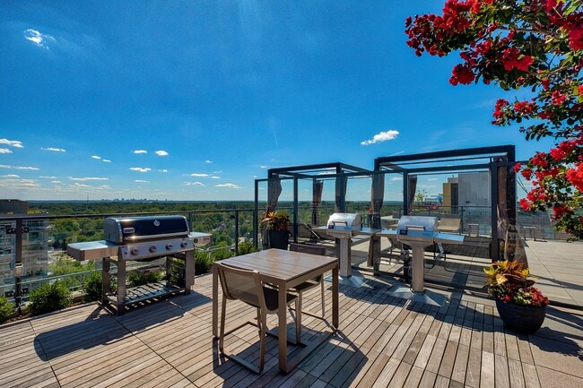 Have a BBQ on the rooftop level