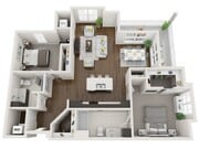 D2 - The 85 at Maple Grove | Townhomes and Apartments in Madison, WI