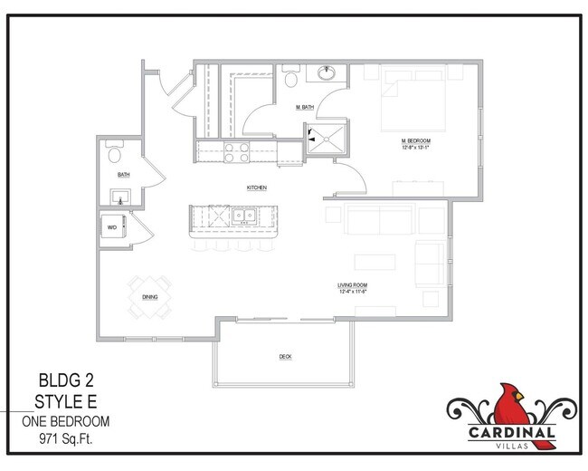 Photo - Spacious 1-Bedroom/1.5-Bath, End/Corner unit 201, available 8/1/26 Unit 80-201