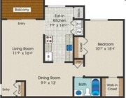 1BR/1BA