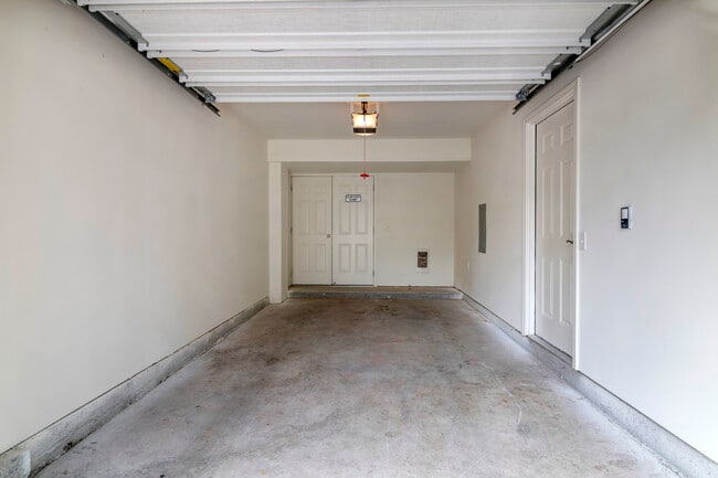 Attached garage interior