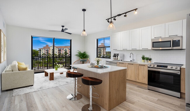 Your new home features spacious kitchens with brand-new stainless steel appliances.