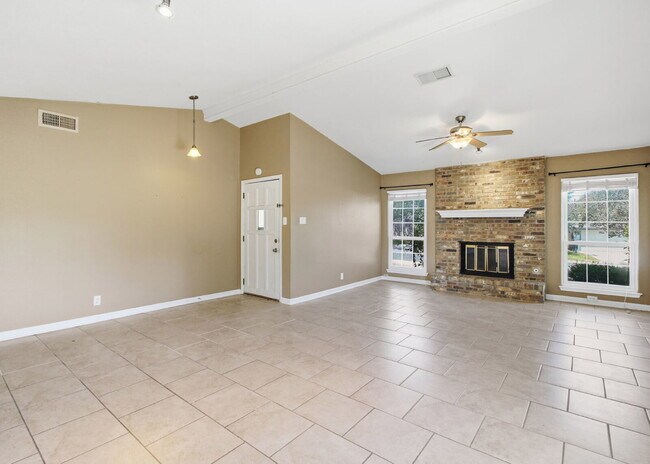 Photo - Corner-Lot Garden Home with Fireplace and Private Patio