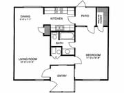 1BR/1BA