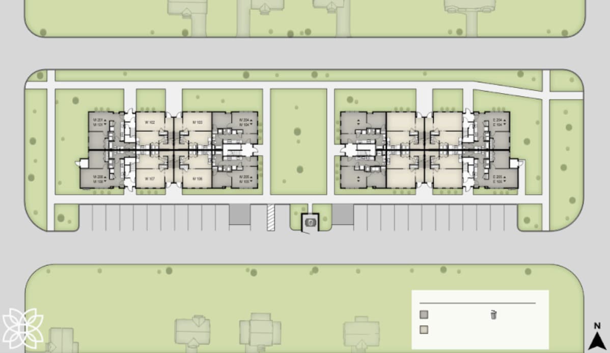 Siteplan - Water Trail Row