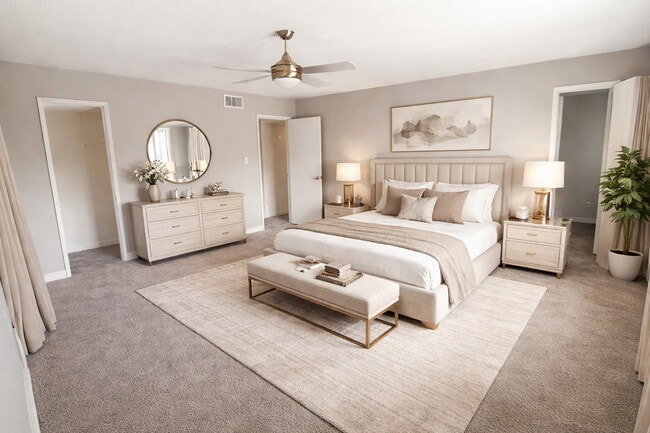 Cozy up in your bed watching a Movie!