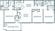 3BR/2BA