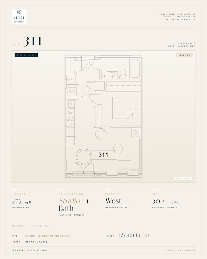 1 Bedroom Suite · 475 sq ft - 1 Bedroom Suite · 475 sq ft Unit 311