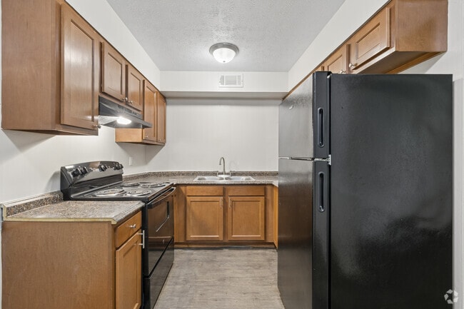 2BR, 1BA - 850SF - Kitchen - Ashland Apartments - NEW Renovations