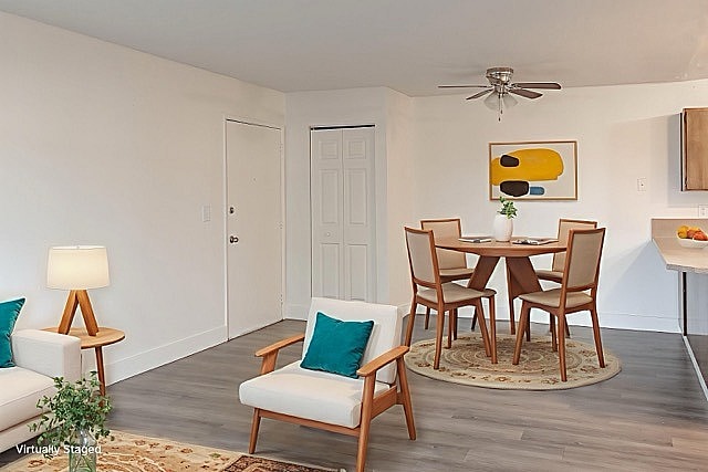 Madera Court Apartments - Troutdale Oregon - Virtually Staged Living Room - Madera Court Apartments