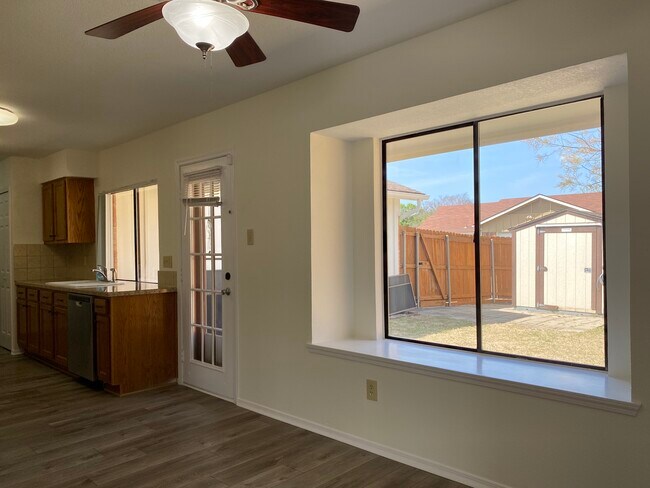 Window Seat and view of the backyard - 2429 Majestic Dr