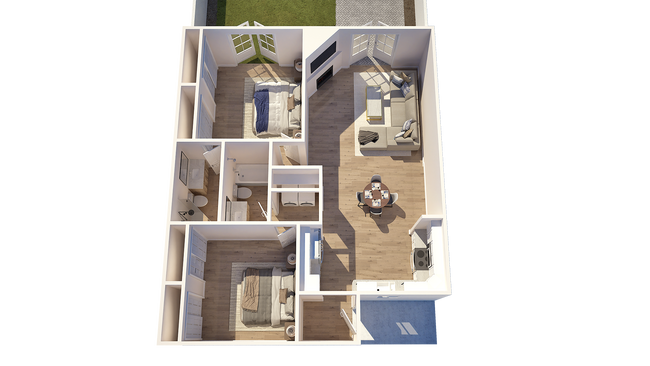 Building Photo - Beautifully remodeled 2bed/2ba Townhome - Ask about our Move-in Specials