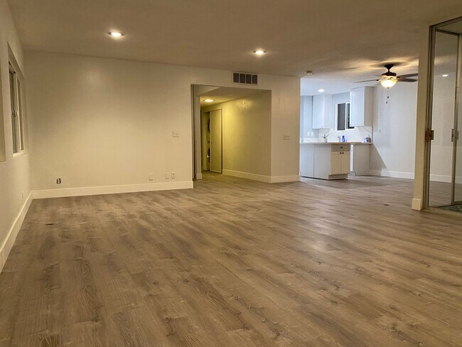Living room and kitchen view