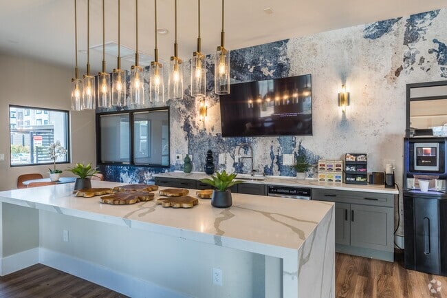 Resident Clubroom with Demonstration Kitchen