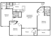 3BR/2BA