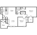 2 Bed | 1 Bath 800 sqft