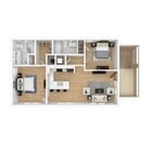 2 bedroom carriage
