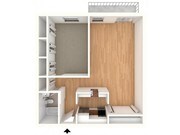 One bedroom floor plan