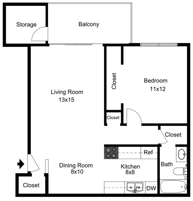 Rustic Oaks - 1B1B - 680 Sq Ft - 2D.jpg