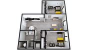 B1: 2 Bed 1 Bath