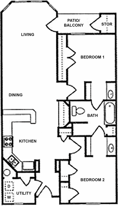 2x1 Tub