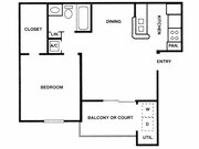 1BR/1BA