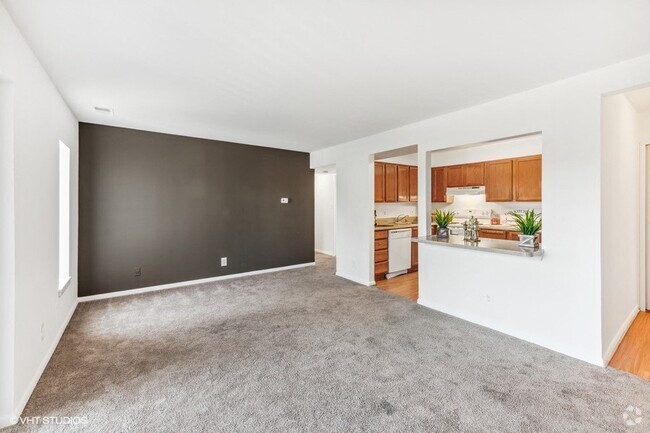 Kitchen with Pass Through Window - The Pentacle Group Apartments