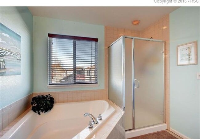 Master Bath, currently painted the same color as the the main living area. - 16637 Elk Valley Trail