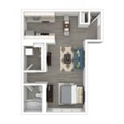 Studio F - 445 sq ft, with large walk-in closet