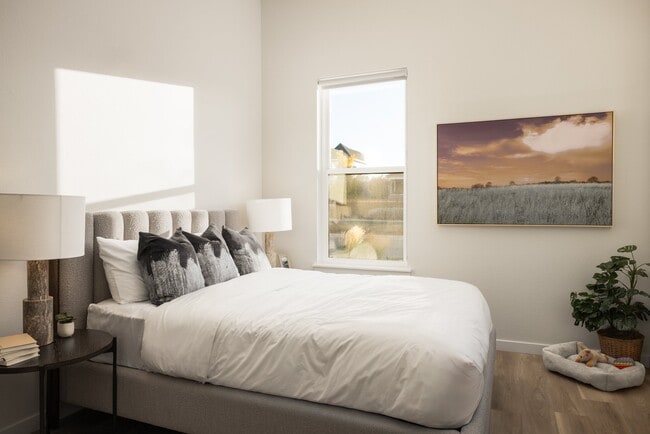 Hardwood-style floors throughout main living areas at The Madison.