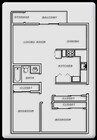 2BR/1BA